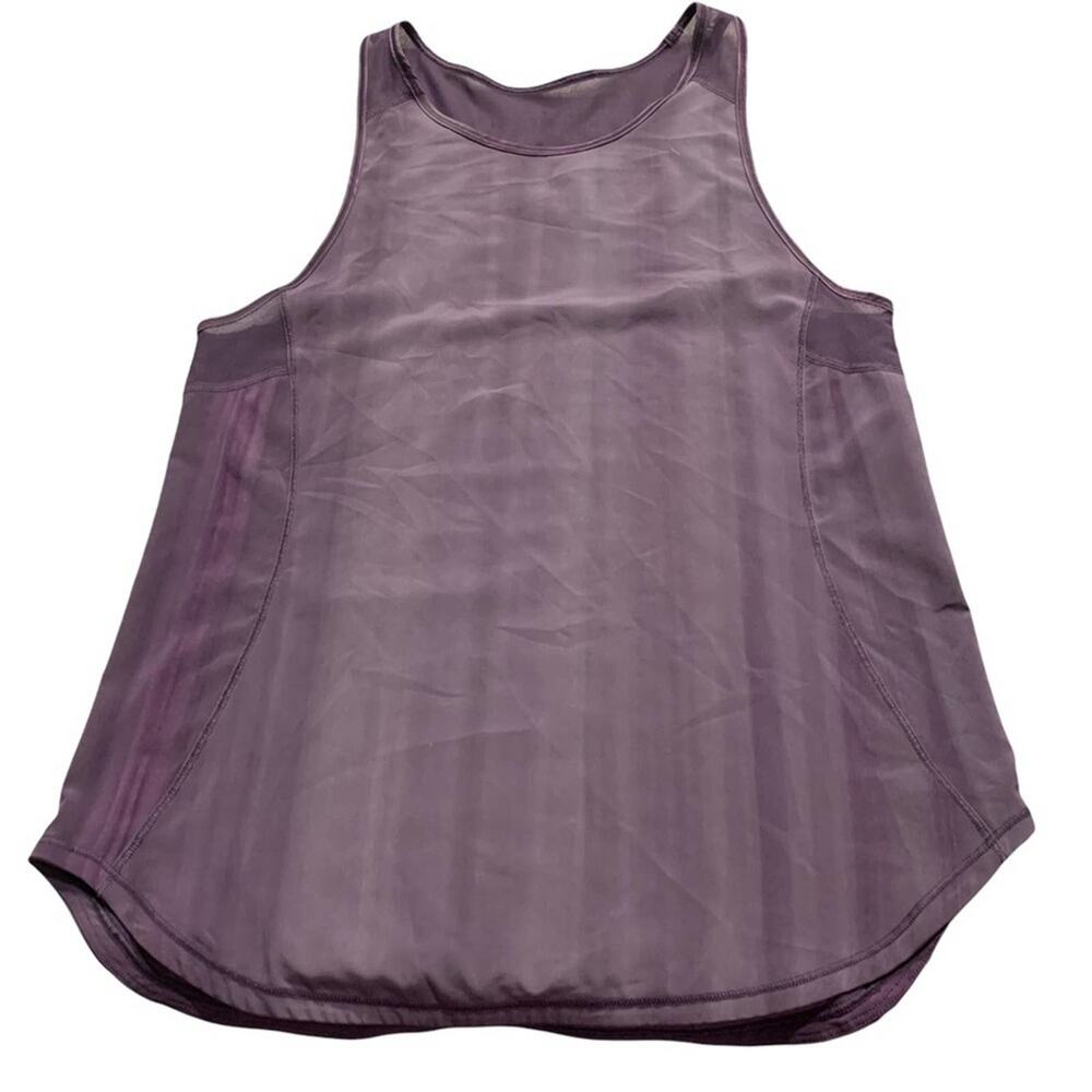 Lululemon athletica plum racer back athletic top size small by measurements
